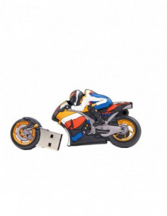 Pendrive Moto GP naranja 2